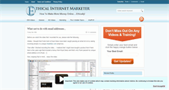 Desktop Screenshot of ethicalinternetmarketer.com