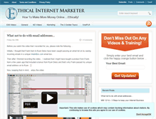 Tablet Screenshot of ethicalinternetmarketer.com